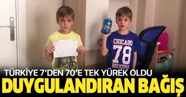 "BİZ BİZE YETERİZ DEDİLER KUMBARALARINDAKİ BİSİKLET İÇİN BİRİKTİRDIKLERI PARAYI HESABA YATIRDILAR"