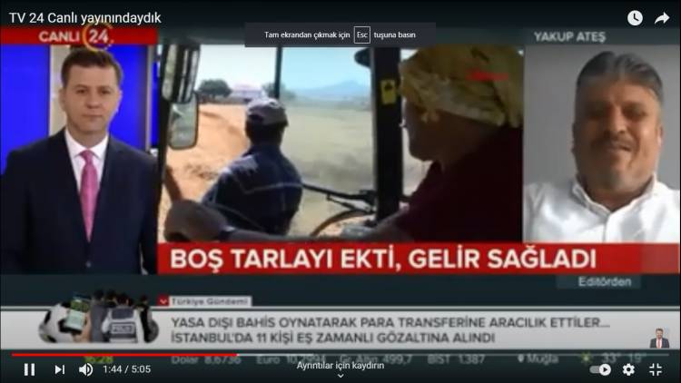 Kahraman POYRAZOĞLU İle TV 24 Canlı yayındaydık