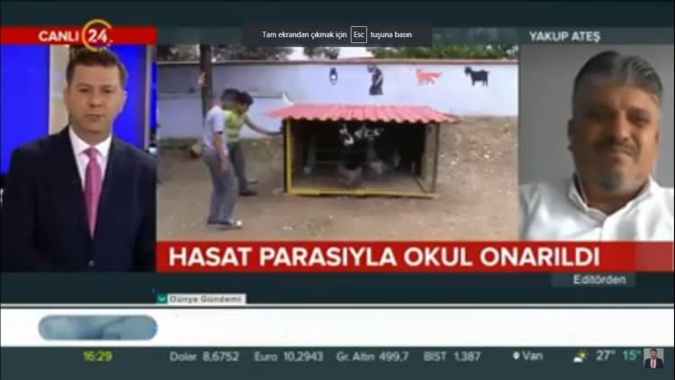 Kahraman POYRAZOĞLU İle TV 24 Canlı yayındaydık