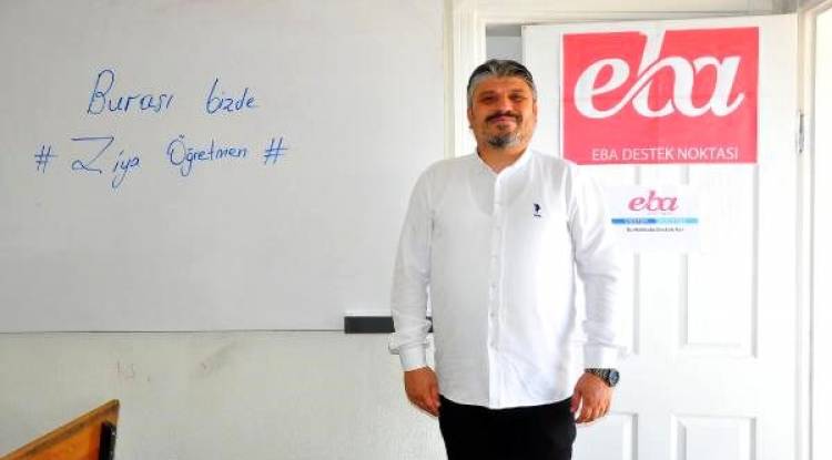 Gönüllü okul müdürü ve cami imamı köy çocuklarını EBA ile buluşturdu - 01.10.2020
