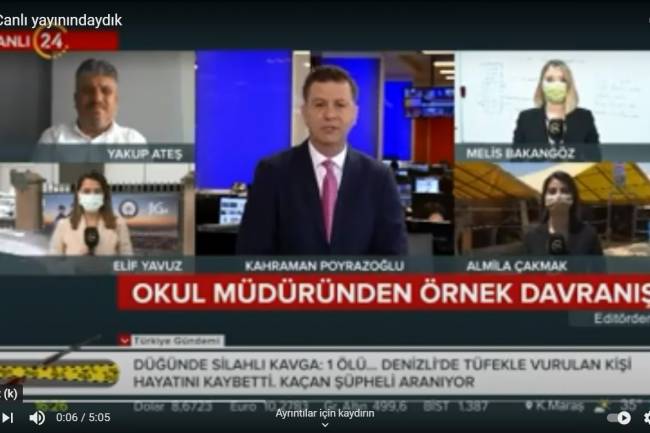 Kahraman POYRAZOĞLU İle TV 24 Canlı yayındaydık